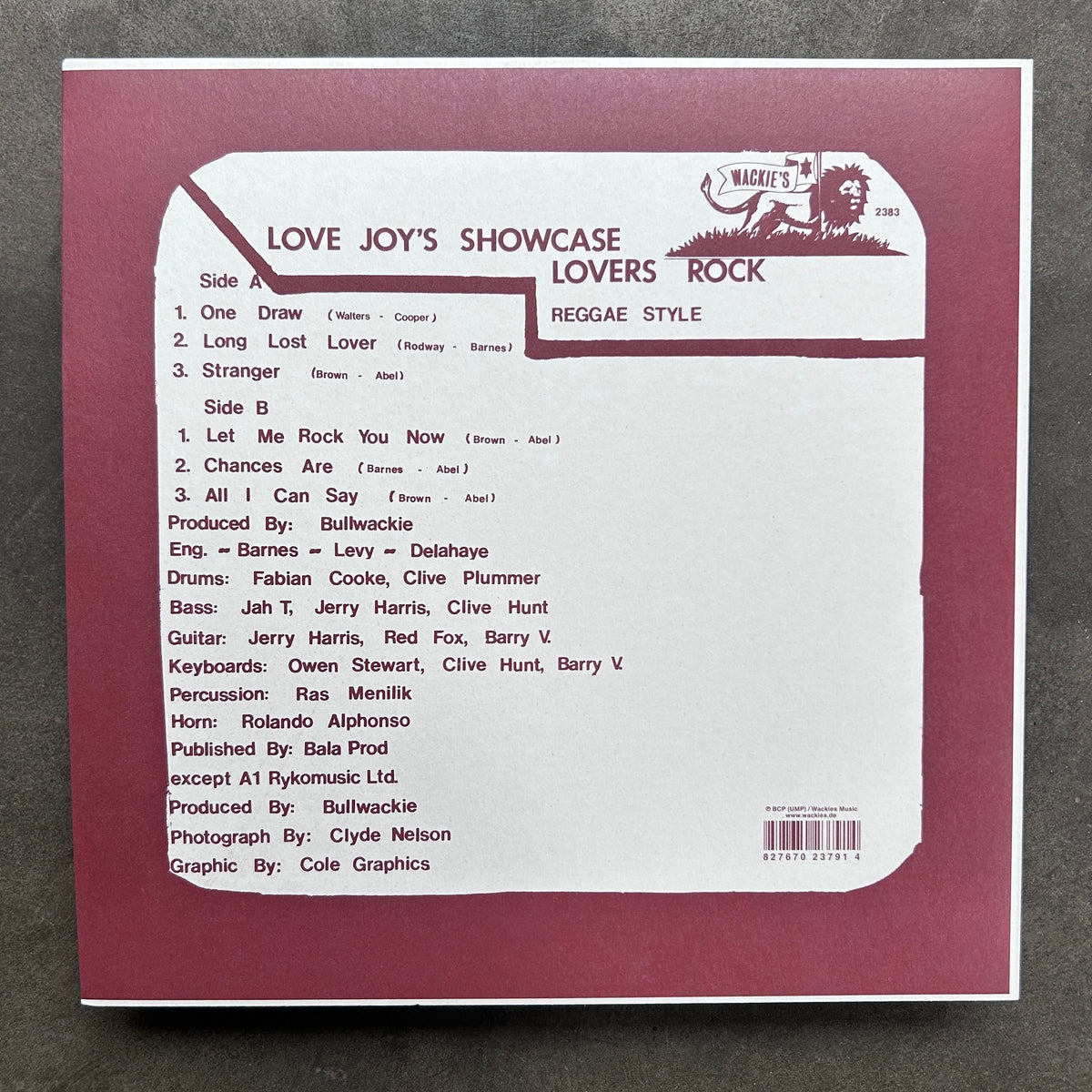 Wayne Jarrett – Showcase Vol. 1 – All Night Flight Records