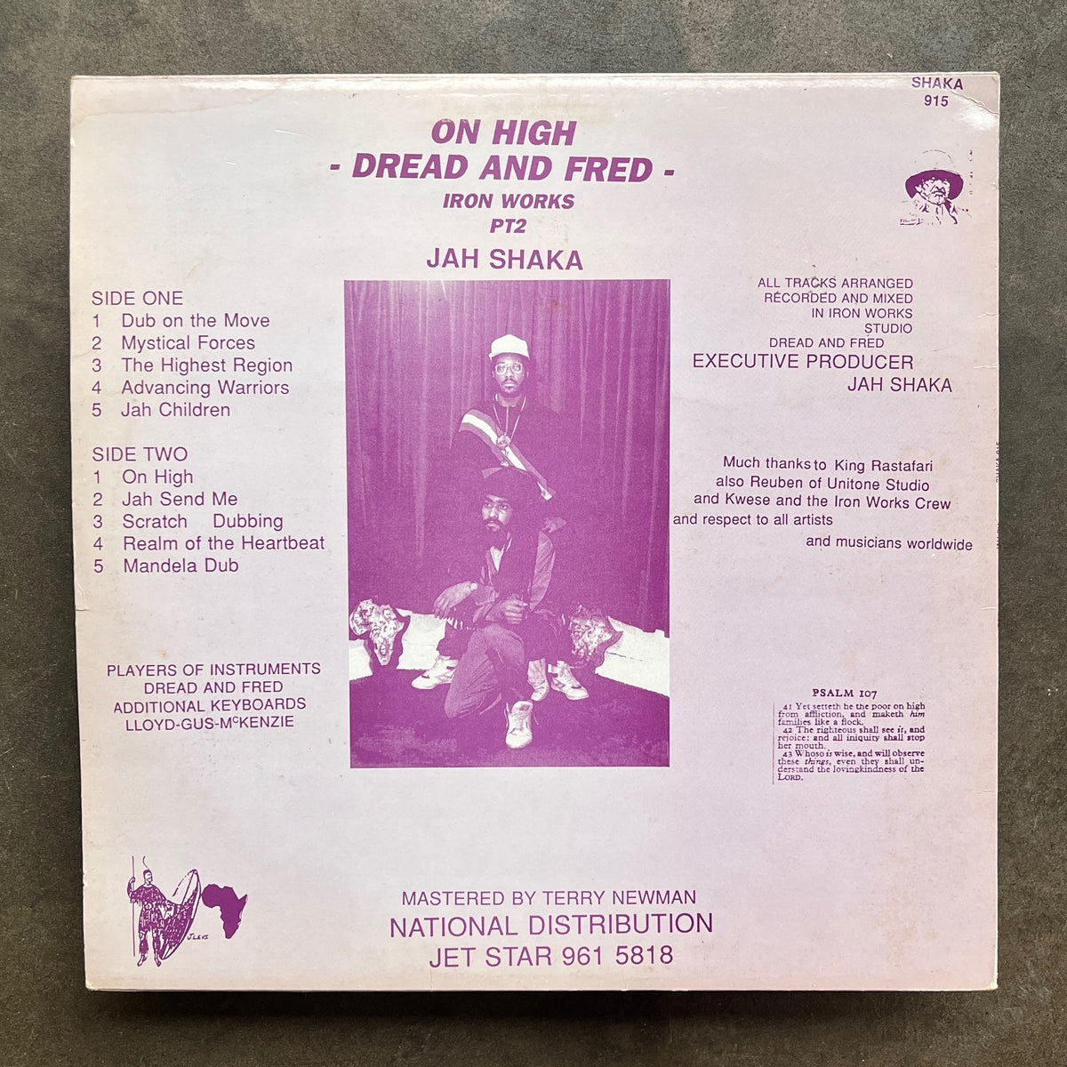 Dread And Fred ‎– On High – All Night Flight Records