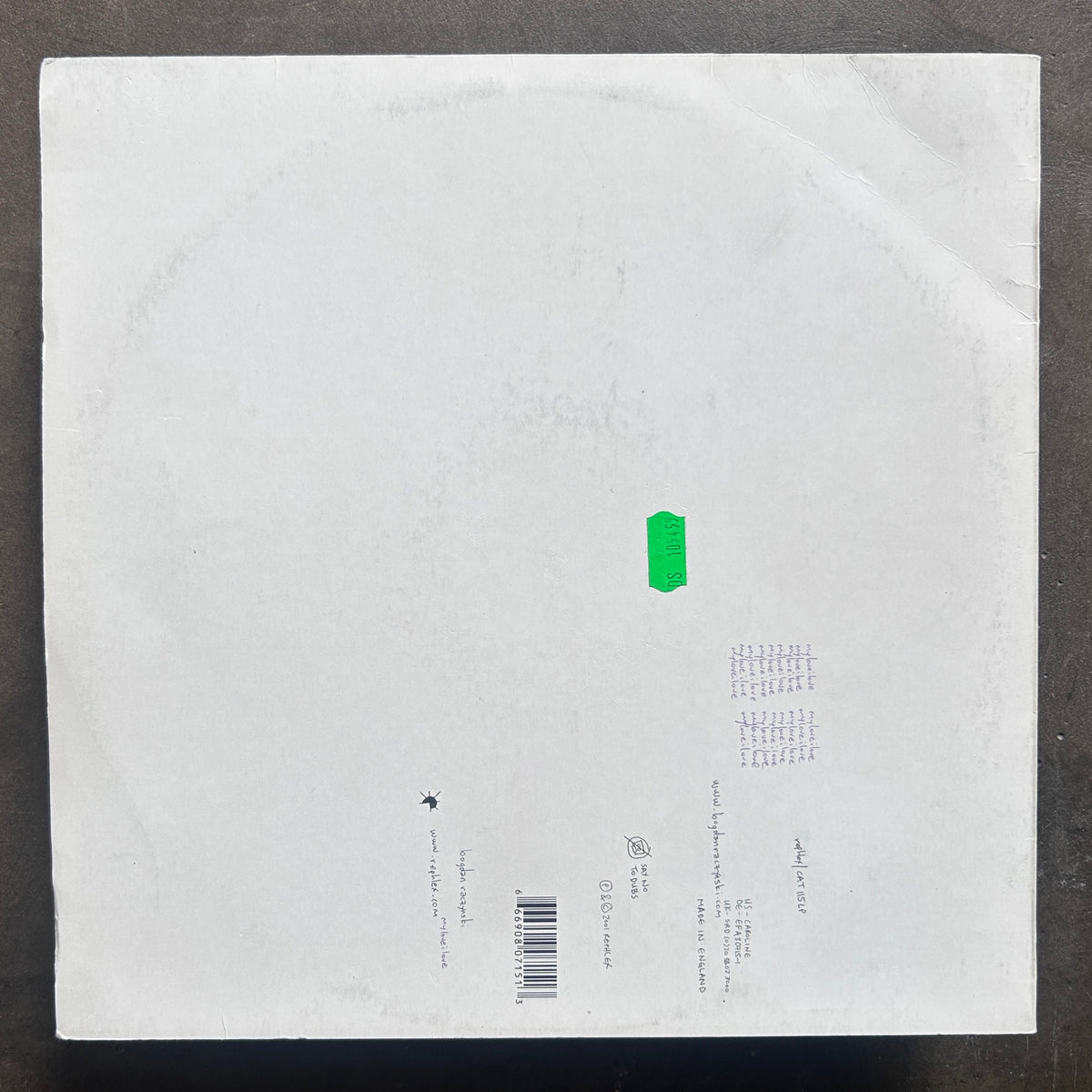 Bogdan Raczynski – MyLoveILove – All Night Flight Records