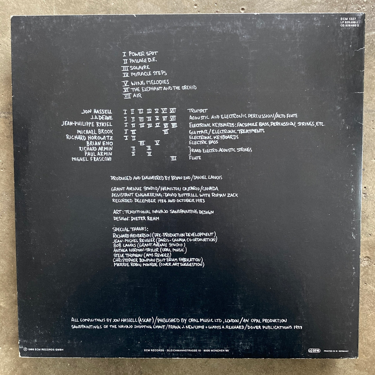 Jon Hassell – Power Spot – All Night Flight Records