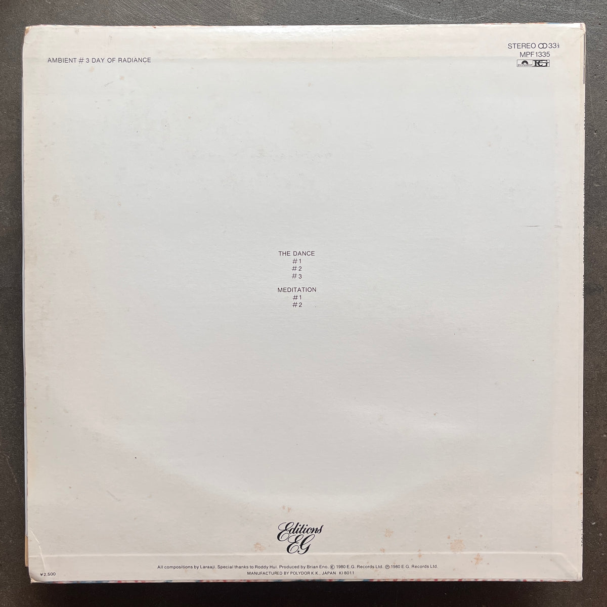Laraaji Produced By Brian Eno – Ambient 3 (Day Of Radiance) – All