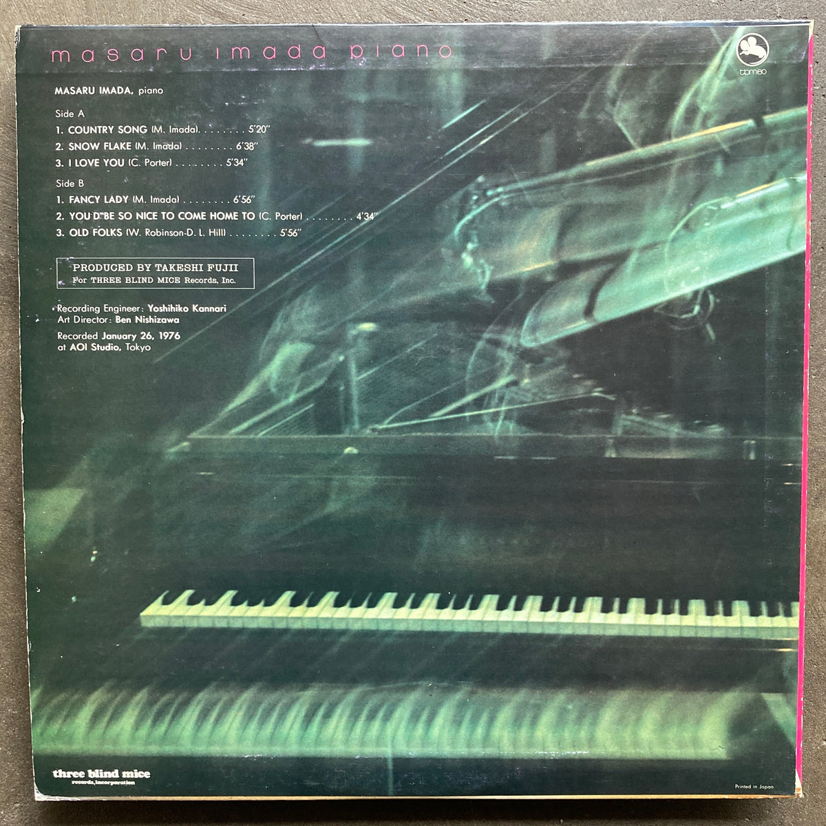 Masaru Imada – Masaru Imada Piano – All Night Flight Records
