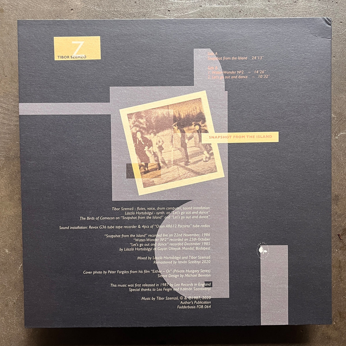 Tibor Szemző ‎– Snapshot From The Island – All Night Flight