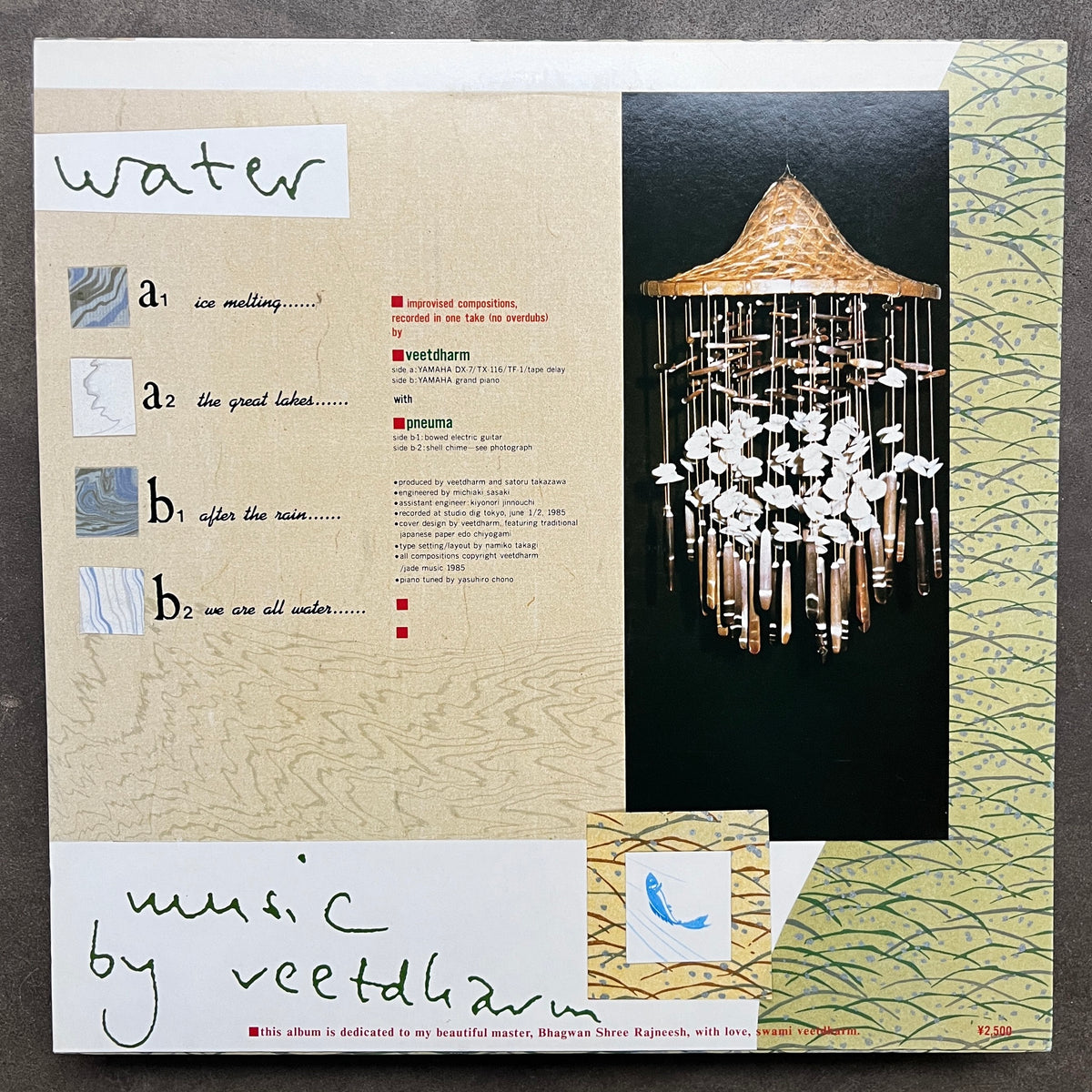 Veetdharm Morgan Fisher ‎– Water Music – All Night Flight Records