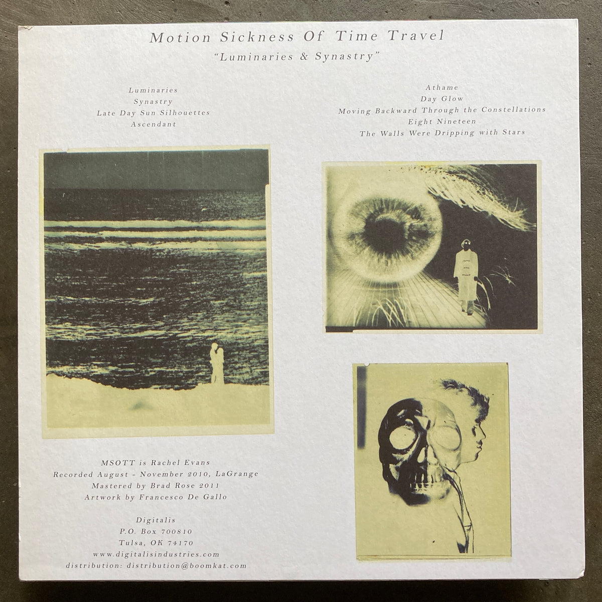 Motion Sickness Of Time Travel Luminaries & Synastry All Night