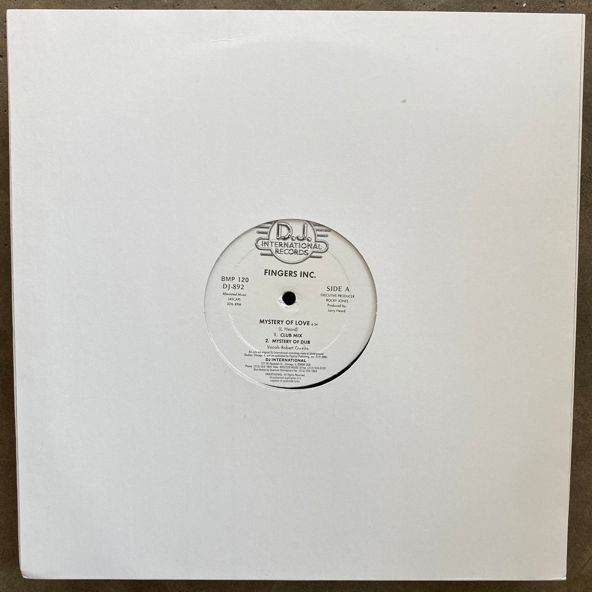 Fingers Inc. ‎– Mystery Of Love (Sealed OG) – All Night Flight Records