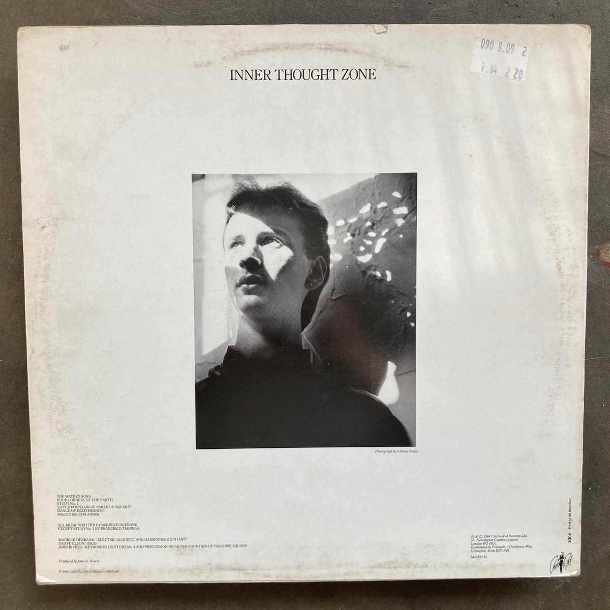 洋楽 Inner Thought Zone/Mourice Deebank Maurice Deebank – Inner Thought Zone – Vinyl (LP, Album), 1984 洋楽