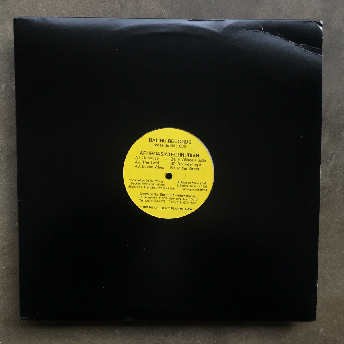 Daniel Wang ‎– Aphroasiatechnubian – All Night Flight Records