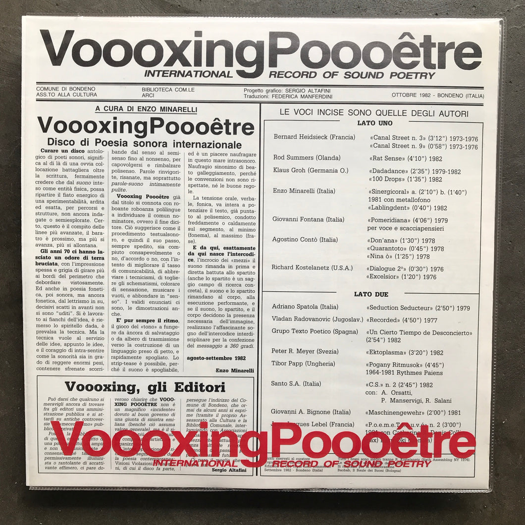 Various – Voooxing Poooêtre
