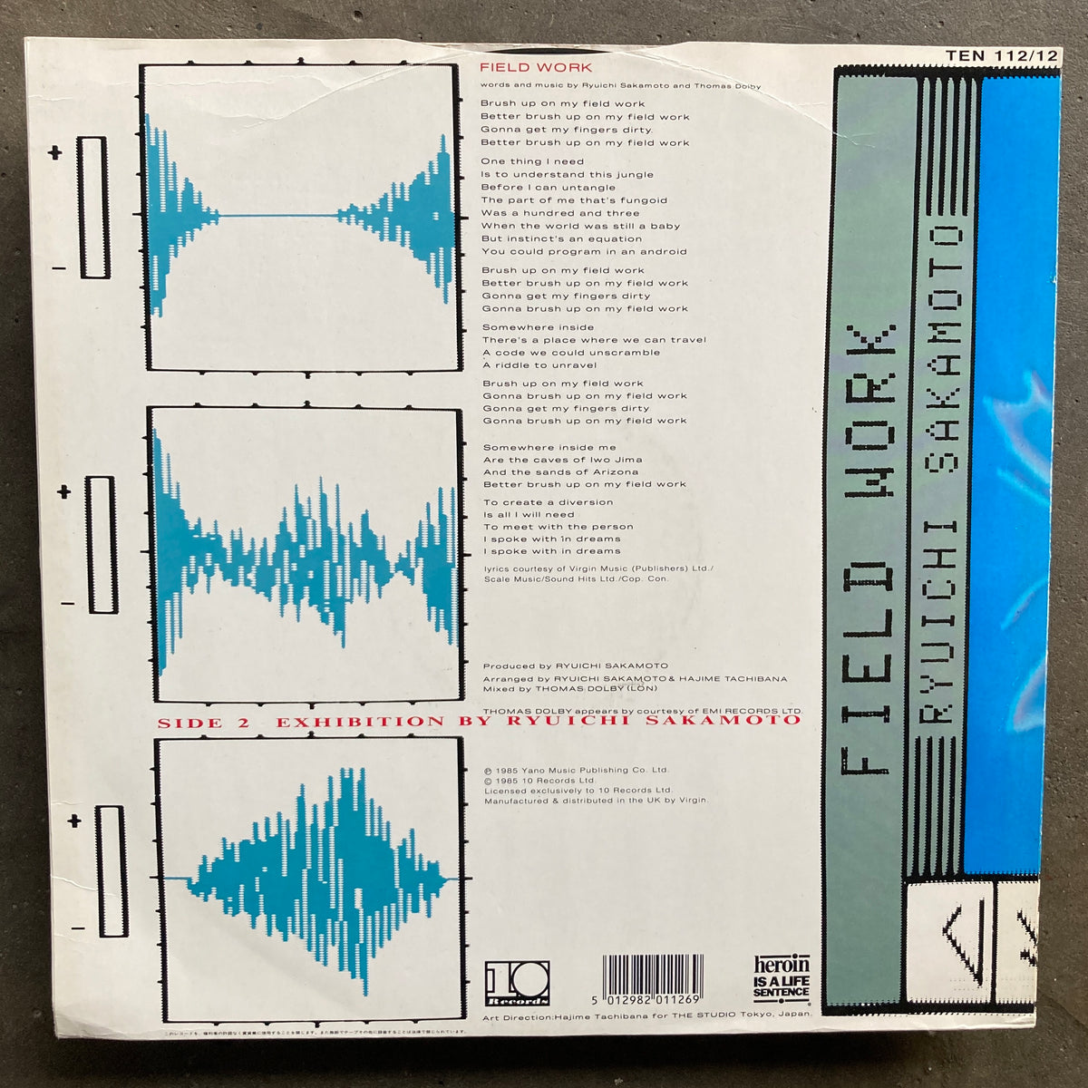 邦楽 FIELD WORK RYUICHI SAKAMOTO Ryuichi Sakamoto Featuring Thomas Dolby – Field Work – Vinyl (7