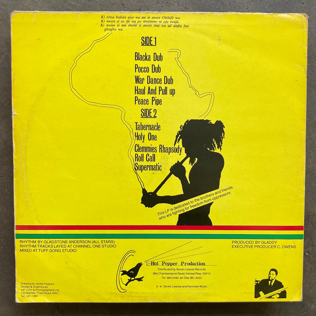 Gladstone Anderson – Peace Pipe – All Night Flight Records