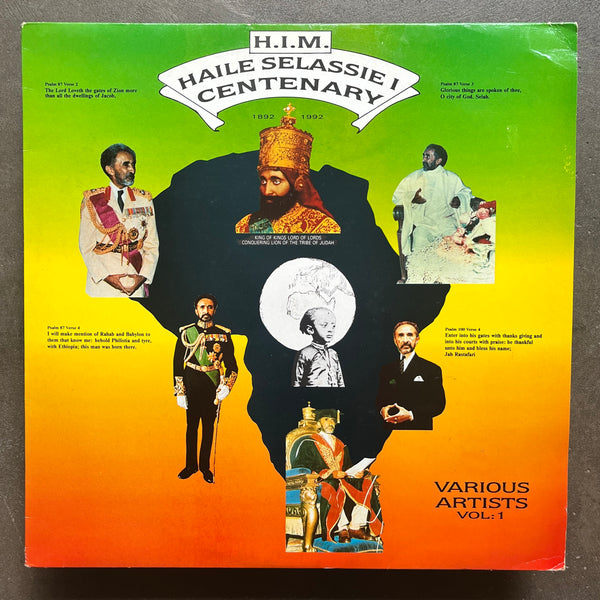 Various – H.I.M. Haile Selassie I Centenary - Various Artists Vol: 1