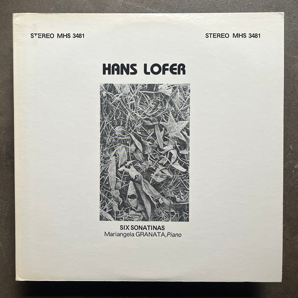 Hans Lofer - Six Sonatinas; Mariangela GRANATA, Piano