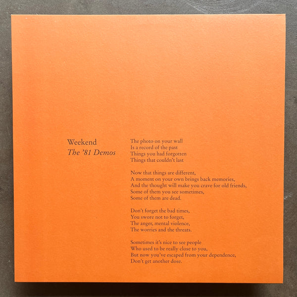 Weekend – The '81 Demos