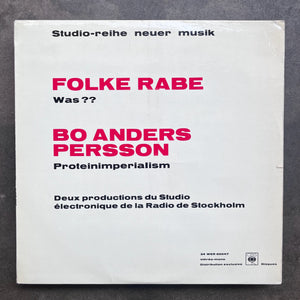 Folke Rabe / Bo Anders Persson – Was?? / Proteinimperialism (French Press)