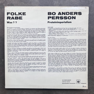 Folke Rabe / Bo Anders Persson – Was?? / Proteinimperialism (French Press)