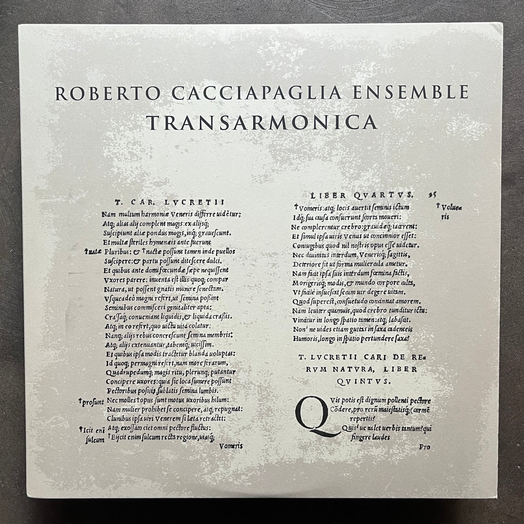 Roberto Cacciapaglia Ensemble – Transarmonica
