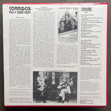 Various – Texas-Mexican Border Music Vol. 2 - Corridos Part 1: 1930-1934