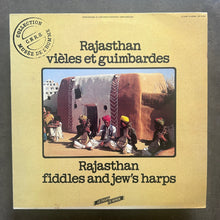 Various – Rajasthan - Vièles Et Guimbardes = Fiddles And Jew's Harps