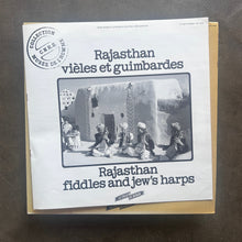Various – Rajasthan - Vièles Et Guimbardes = Fiddles And Jew's Harps