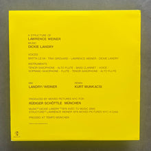 Lawrence Weiner & Dickie Landry – Having Been Built On Sand