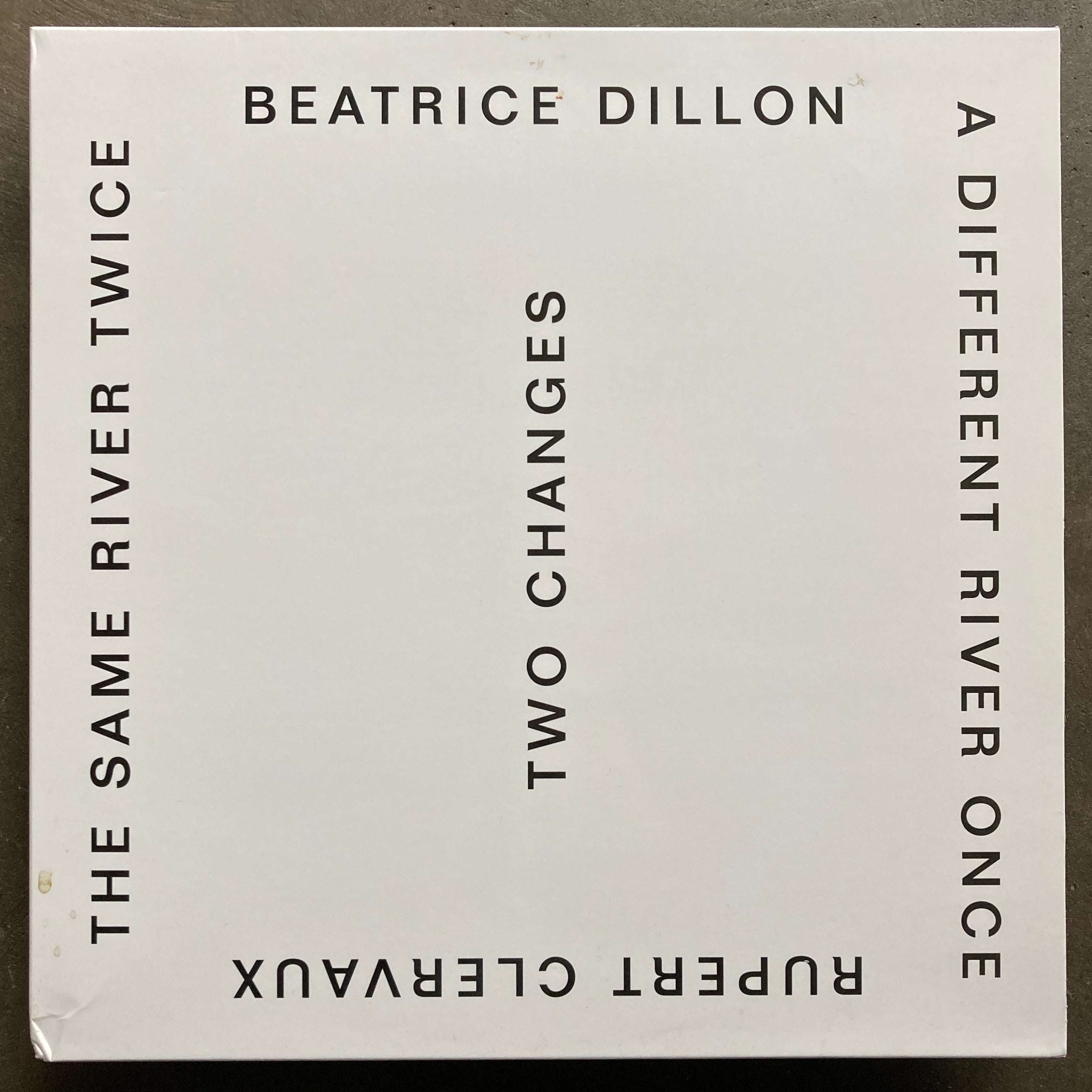 Beatrice Dillon And Rupert Clervaux Two Changes