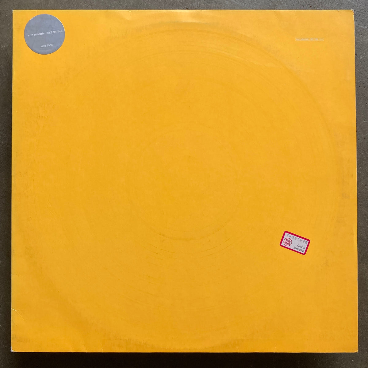 Sun Electric – 30.7.94 Live – All Night Flight Records