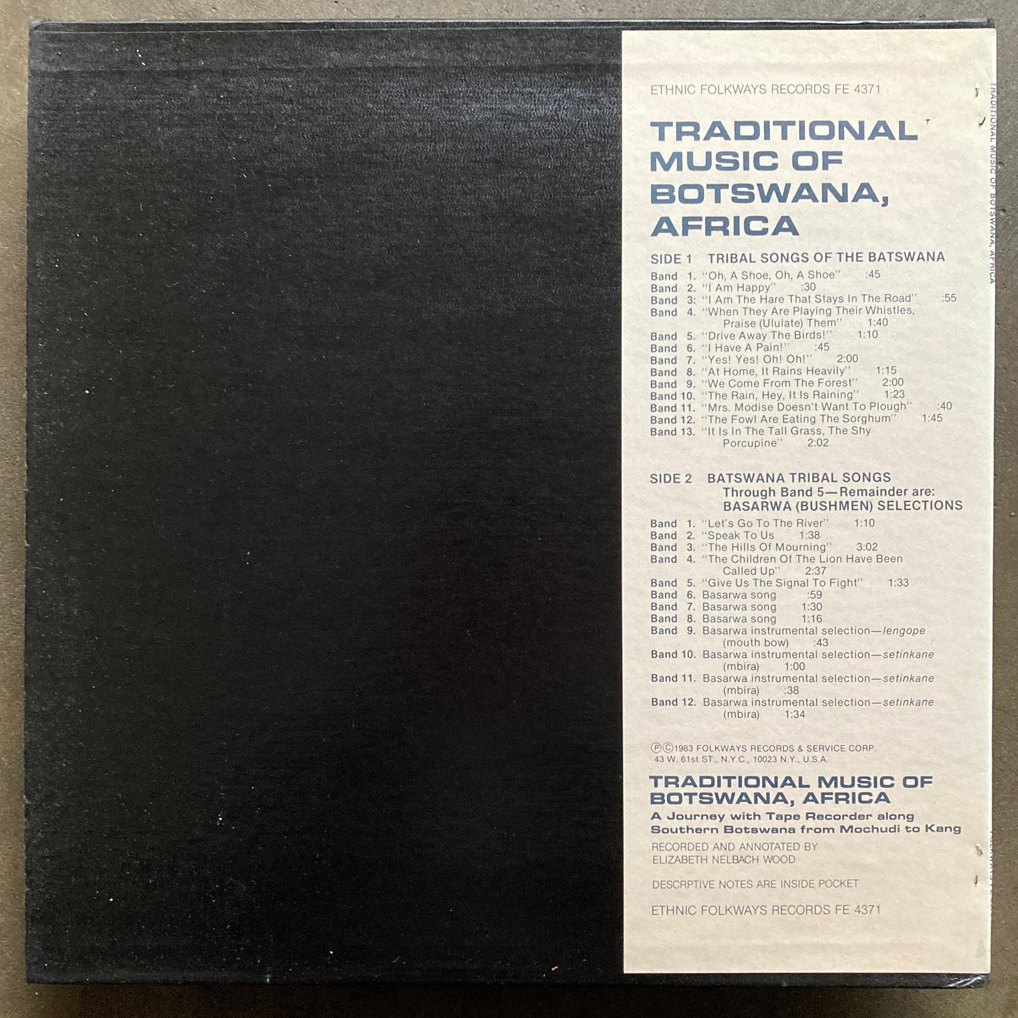 Batswana, Basarwa (Bushmen) – Traditional Music Of Botswana – All Night ...