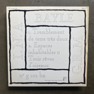 François Bayle ‎– Tremblement De Terre Très Doux (RP)