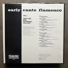 Various – Early Cante Flamenco: Great And Rare Recordings (1934-1939) - Vol. 1