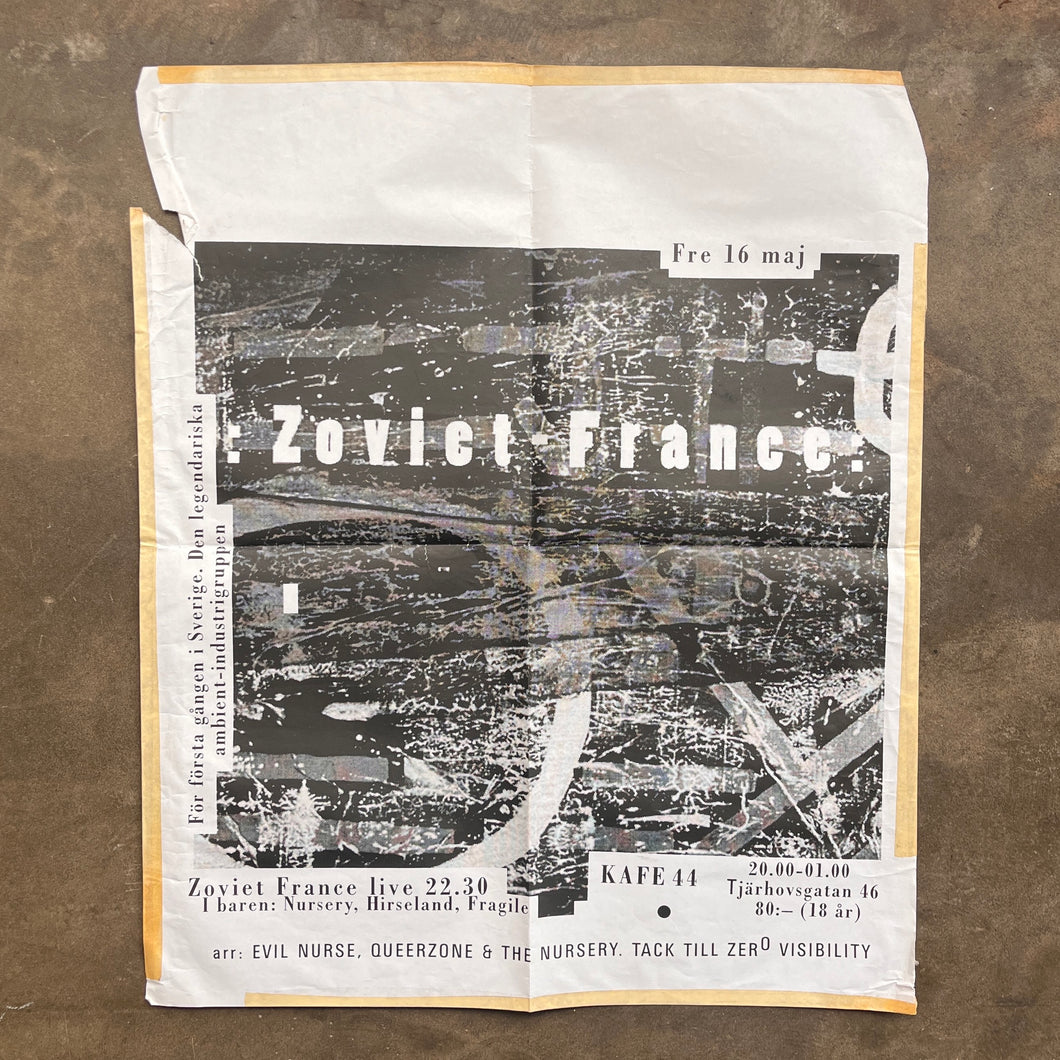 Zoviet France - large gig poster - Sweden