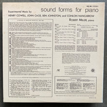 Henry Cowell / John Cage / Ben Johnston / Conlon Nancarrow - Robert Miller  – Sound Forms For Piano