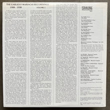 Various – The Earliest Mariachi Recordings 1906-1936