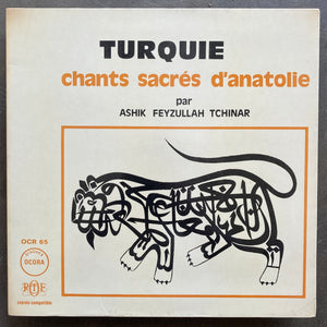 Ashik Feyzullah Tchinar – Turquie: Chants Sacrés D'Anatolie