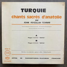 Ashik Feyzullah Tchinar – Turquie: Chants Sacrés D'Anatolie