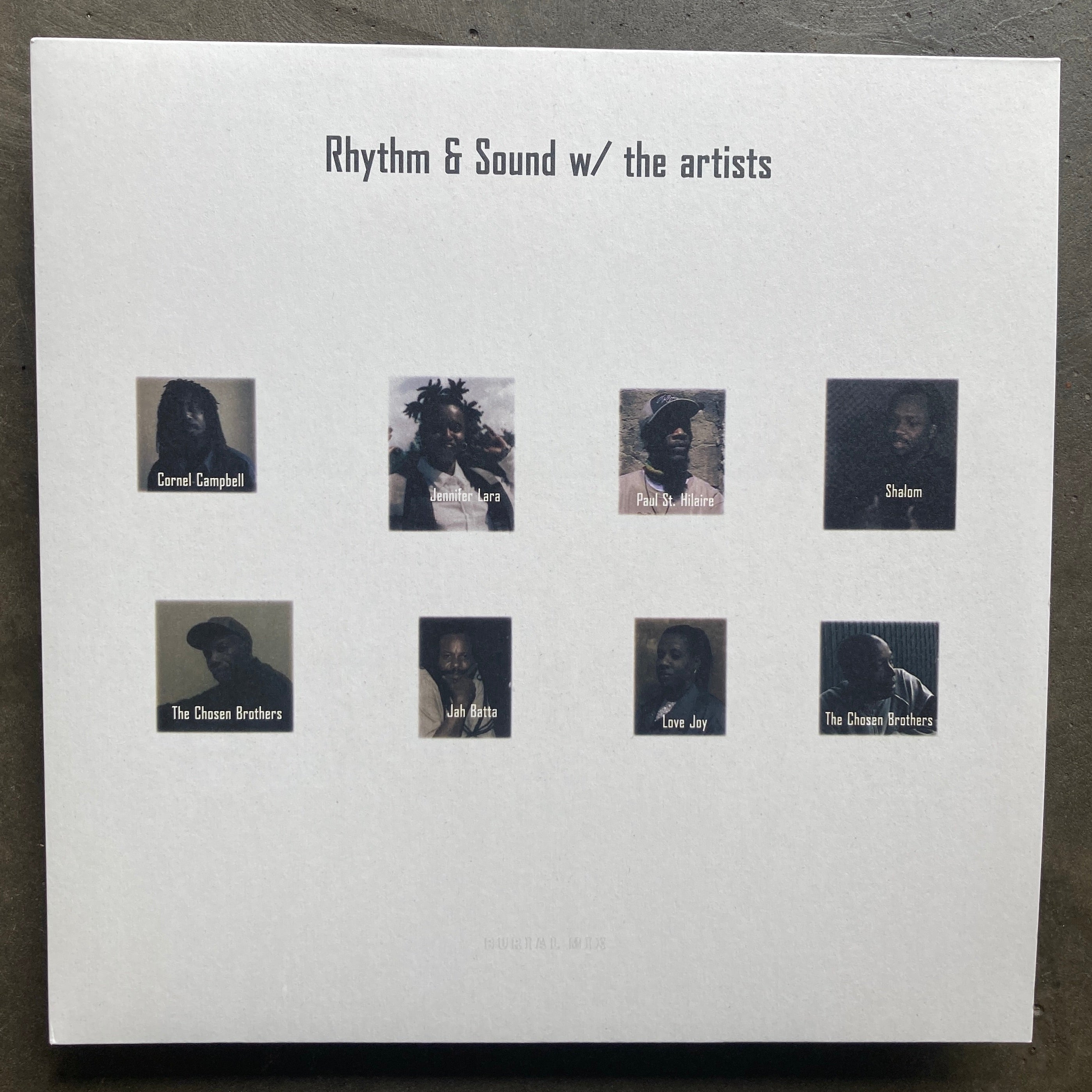 Rhythm & Sound – w/ The Artists – All Night Flight Records