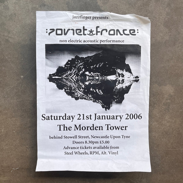 Zoviet France - Gig Poster at The Morden Tower (A3)