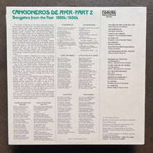 Various – Texas-Mexican Border Music Vol. 7 - Cancioneros De Ayer Part 2 (1920-1930)