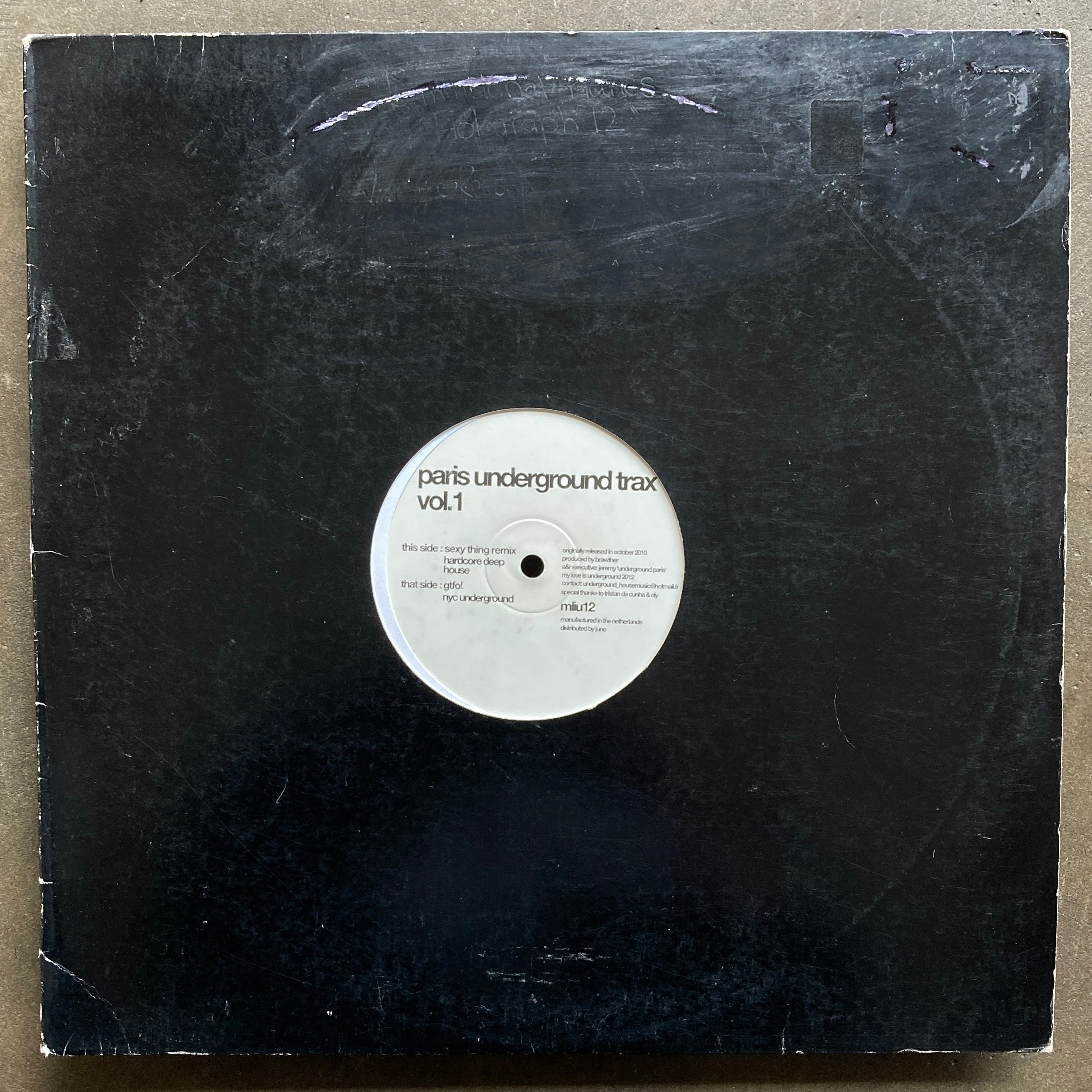 Paris Underground Trax – Vol. 1 – All Night Flight Records