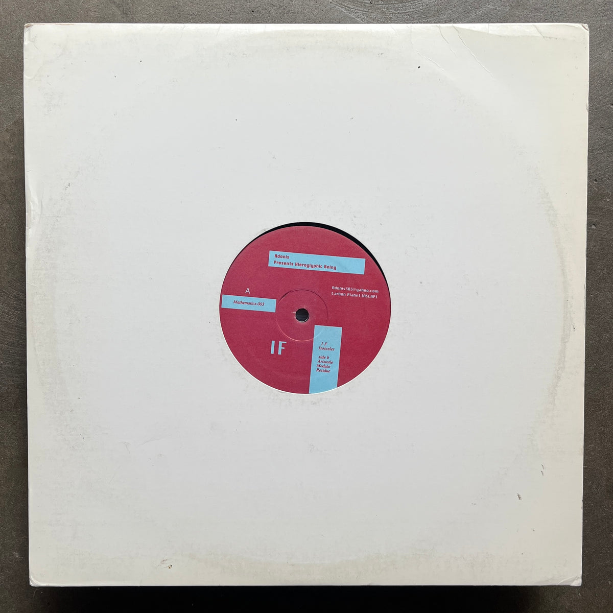 Adonis Presents Hieroglyphic Being – If – All Night Flight Records