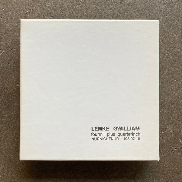 Lemke / Gwilliam – Fourmil Plus Quarterinch