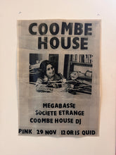 Coombe House - Megabasse (live), Societe Etrange, Coombe House DJ - adv ticket 29.11