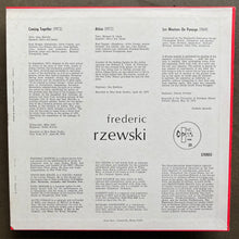 Frederic Rzewski – Attica / Coming Together / Les Moutons De Panurge