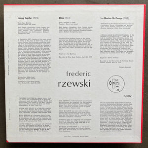 Frederic Rzewski – Attica / Coming Together / Les Moutons De Panurge