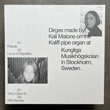 Kali Malone – Organ Dirges 2016-2017