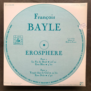 François Bayle ‎– Erosphère – All Night Flight Records