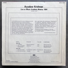 Ayyalore Krishnan – Live At Music Academy, Madras 1984