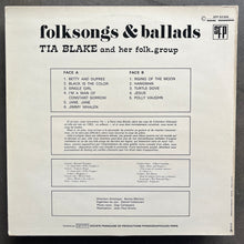 Tia Blake And Her Folk-Group – Folksongs & Ballads (1971 SFP - OG)
