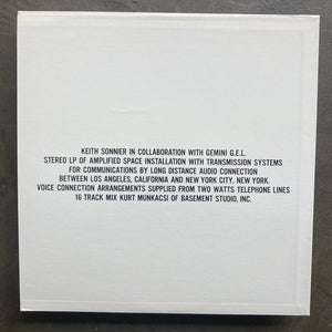 Keith Sonnier – Air To Air