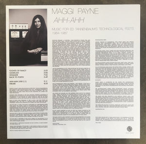 Maggi Payne ‎– Ahh-Ahh (Music For Ed Tannenbaum's Technological Feets 1984-1987)